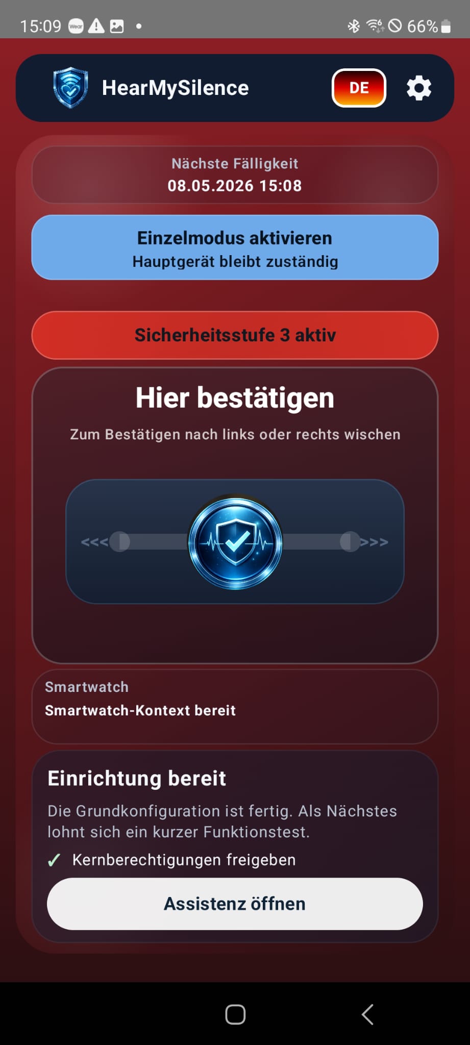 HearMySilence Sicherheitsstufe 3